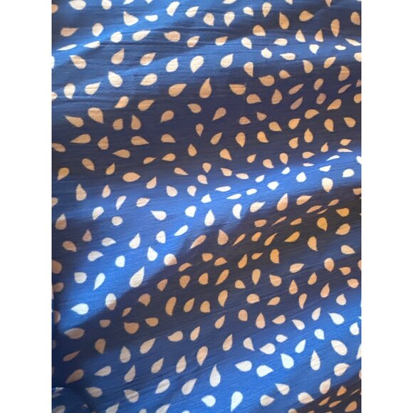 Hello Molly Blue Polka Dot Dress Size L US8 Milkmaid Coquette Cottage Prairie - Picture 6 of 6